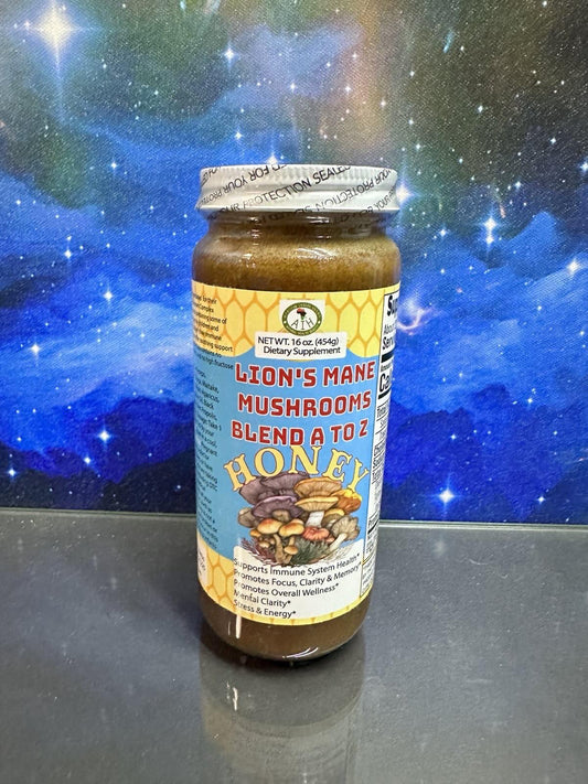 Lion's Mane Mushroom Blend A to Z Honey