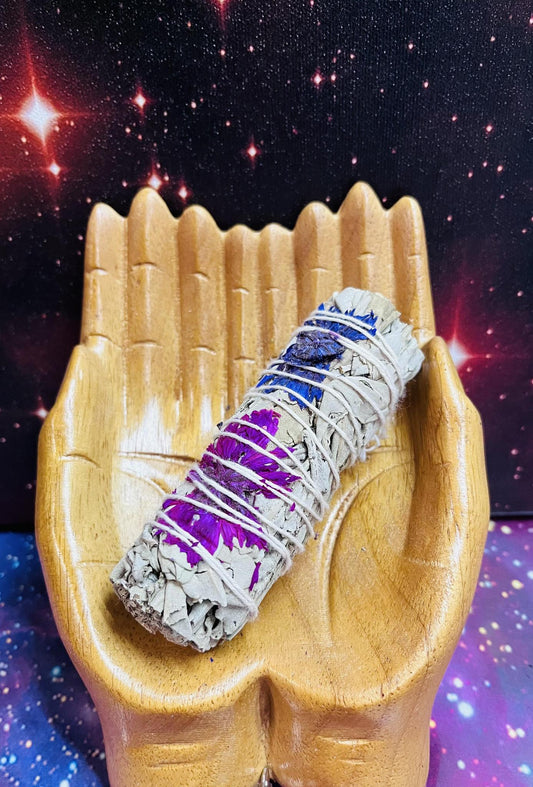 White Sage w/ Blissful Flower 4"