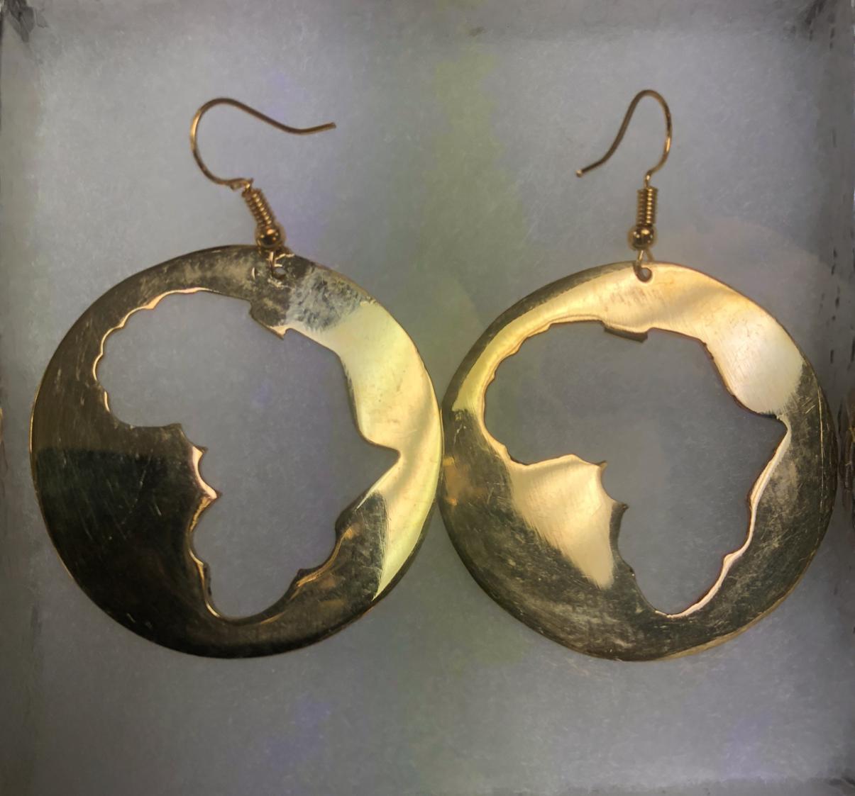 Kenyan Brass Earrings