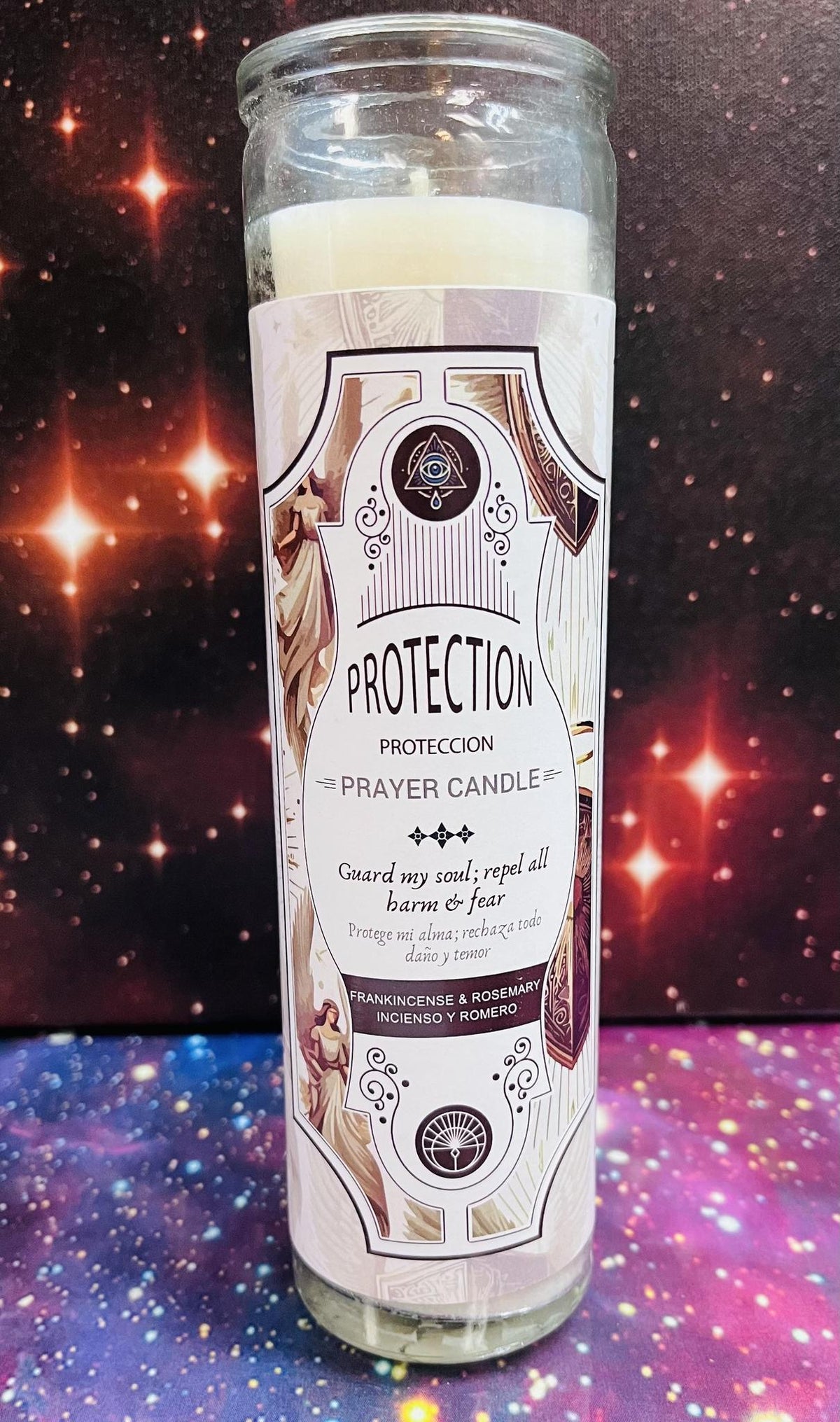 Frankincense & Rosemary Scented Protection Candle