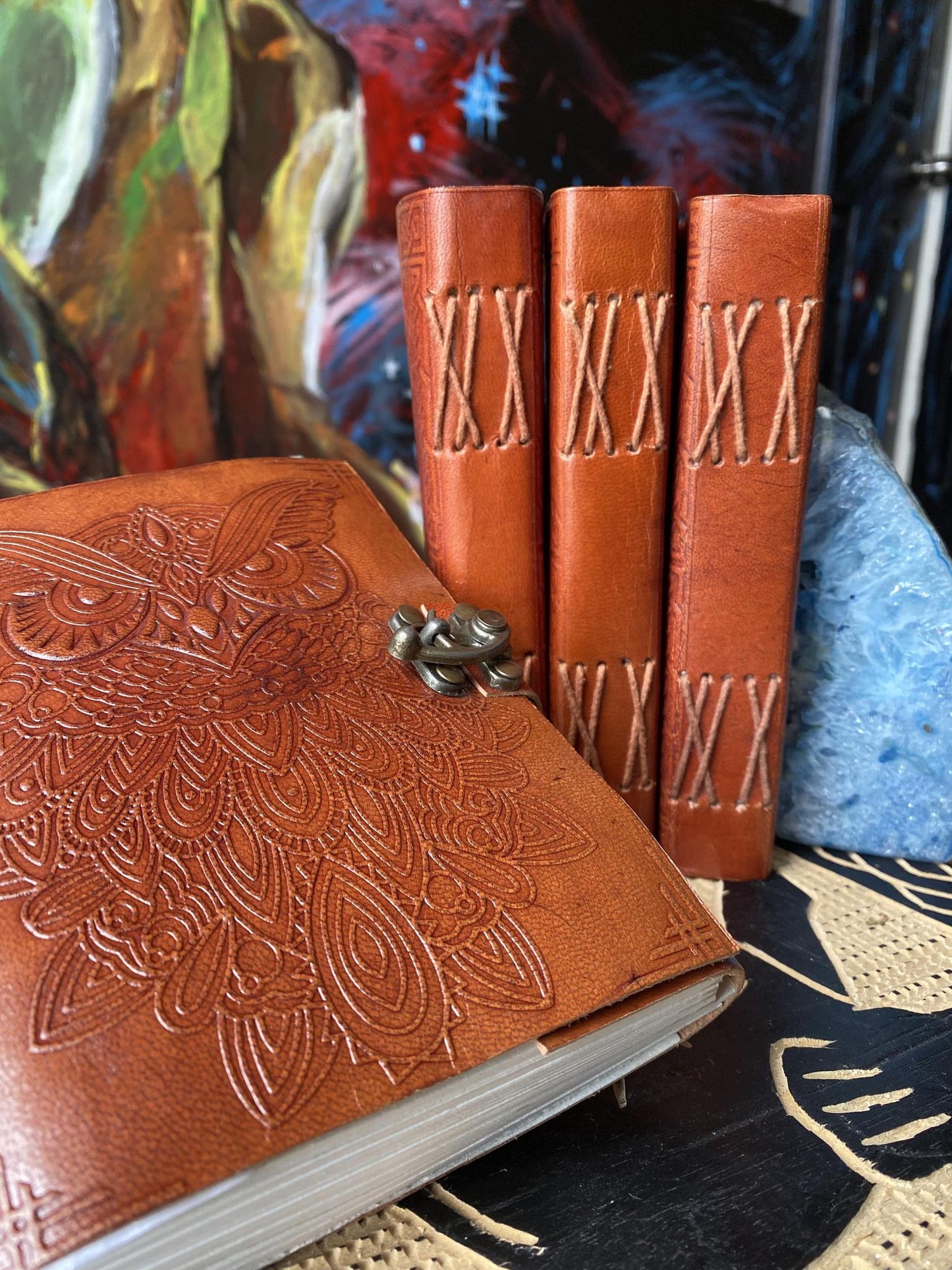 Leather Bound Journal with Latch